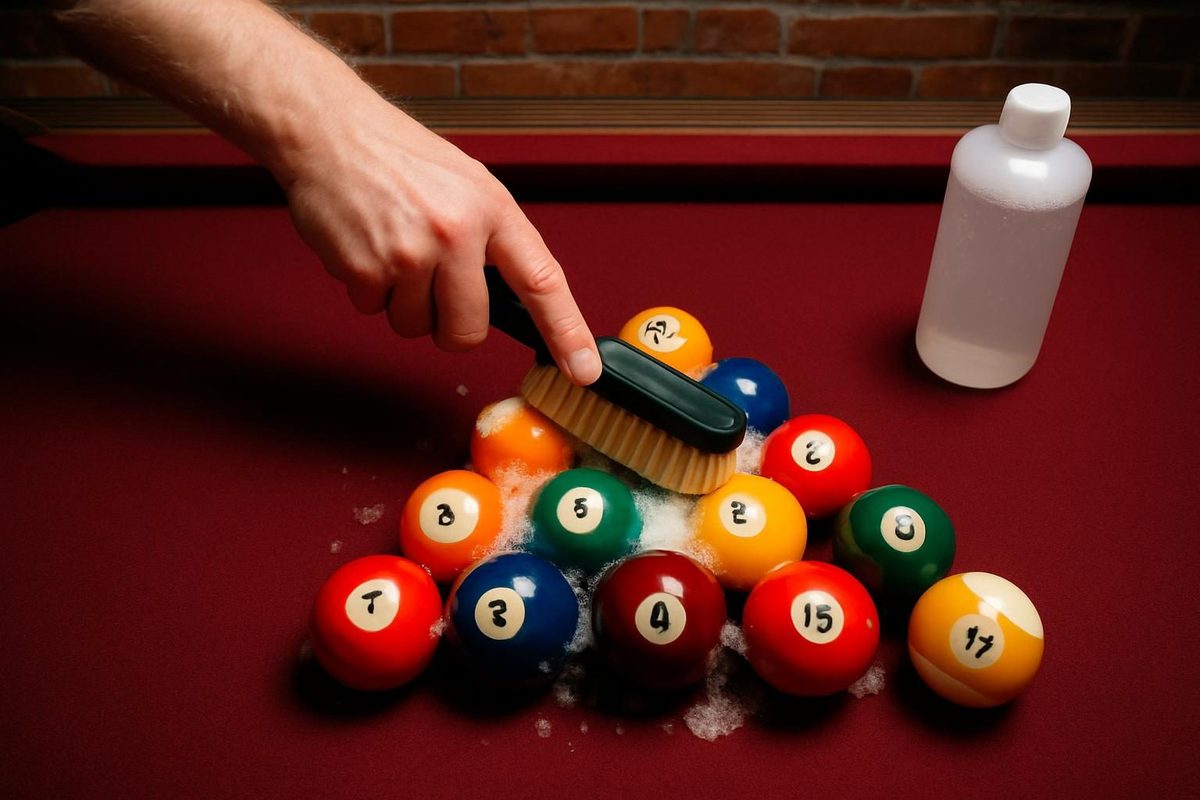 How to Clean Pool Balls