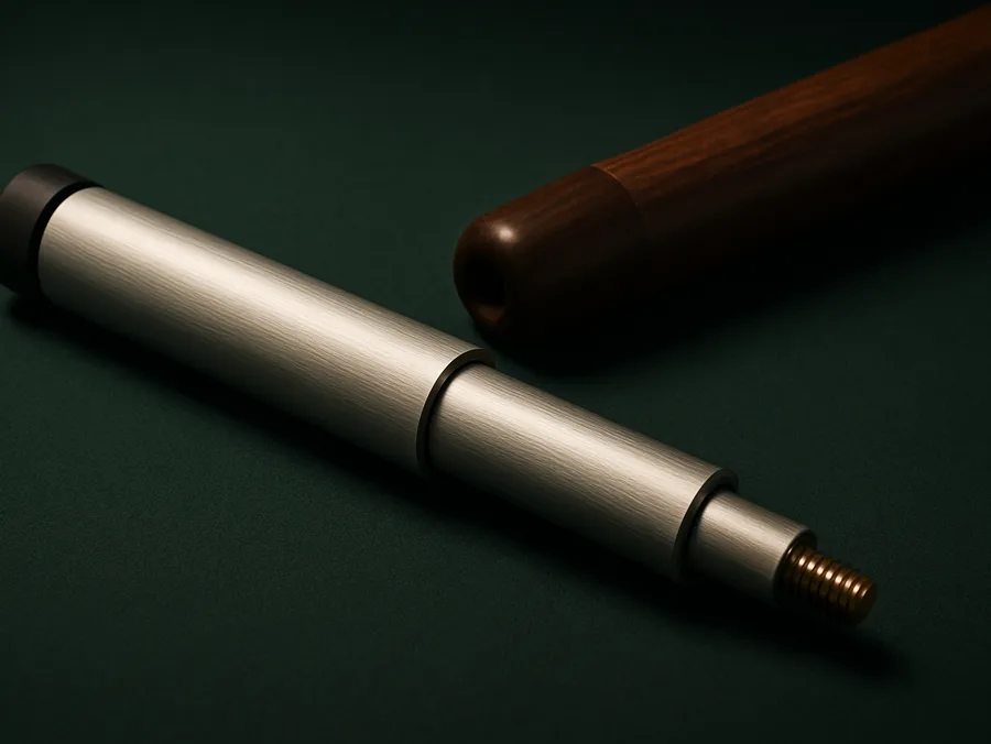 Adjustable telescoping cue extension